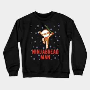 Christmas Ninjabread Man Funny Gingerbread Crewneck Sweatshirt